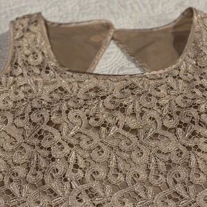 Elegant Lace Dress, side zipper, size 12, from Macy’s, lined inside